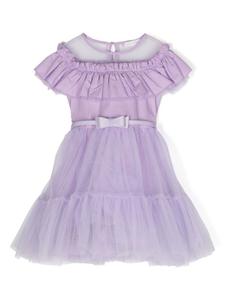 Monnalisa платье с оборками, фиолетовый