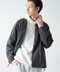 Куртка без воротника из эластичного нейлона Stretch Tech эластичная, водоотталкивающая, износостойкая, с защитой от УФ-излучения Coen, цвет Dk.Gray