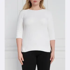 Свитер обычного кроя больших размеров Persona By Marina Rinaldi, белый