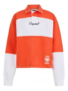 Рубашка поло D2 College Rugby Fit DSQUARED2, оранжевый