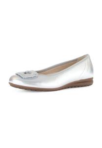 Балетки с декоративной пряжкой Gabor, серебряный