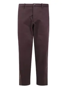 Хлопковые брюки на пуговицах Nine In The Morning, коричневый