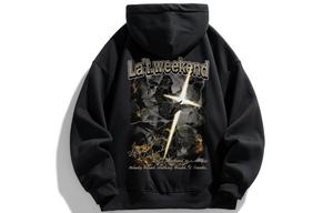 Свитшот осенне-зимний унисекс LA'T.WEEKEND, абрикосовый (стандартный)