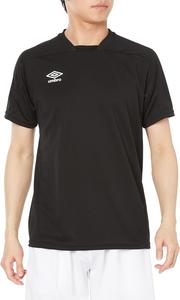 Футболка Umbro для мужчин, короткий рукав, влагоотводящая, быстросохнущая, эластичная, сетчатая, для тренировок, клубных мероприятий, черный