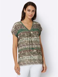 Блузка с короткими рукавами с принтом тростника и шоколада WITT WEIDEN