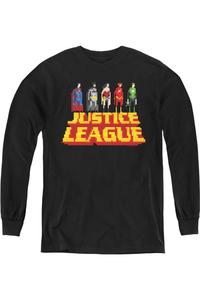 Футболка с длинным рукавом "Лига справедливости Америки" Standing Above Youth Gildan, черный