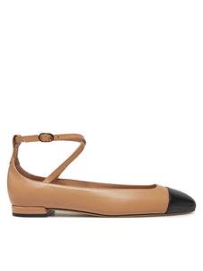 Балетки Stuart Weitzman Eden Atrap Flat SJ720, бежевый