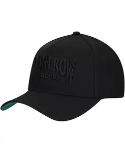 Мужская черная тоновая регулируемая кепка A-Frame Death Row Records Lids