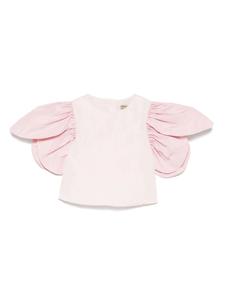 Блузка с рукавами-лепестками Stella McCartney Kids, розовый