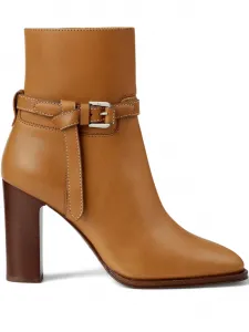 Ботильоны Donnely 90 с пряжкой Ralph Lauren Collection, коричневый
