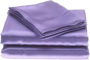 Varun Linen Комплект постельного белья шелк Mulberry 7A+ лавандовый Lavender