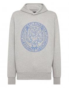 Толстовка с капюшоном Plein Sport Sweatshirt Tiger, серый