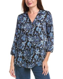 Туника Jones New York с V-образным вырезом, синий