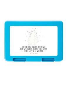 Mr. & Mrs. Panda Коробка для еды с изображением белого медведя и надписью белым цветом