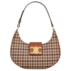 CELINE AVATriomphe тканевая ручная сумка, средняя женская сумка через плечо мультиколор