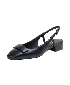 Туфли на низком каблуке с открытой пяткой Linea Paolo, коричневый