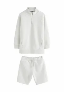 Толстовка с воротником-стойкой стандартного кроя Next, Grey