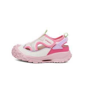 Детские сандалии с низким верхом, дышащие, износостойкие, нескользящие, устойчивые к истиранию ST&SAT, розовый