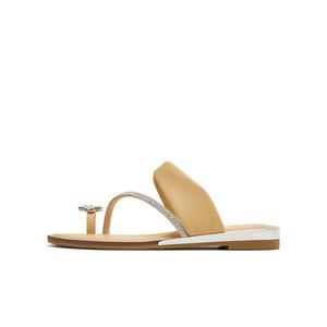 Резиновые износостойкие тапочки-слайды женские абрикосовые Teenmix, Apricot