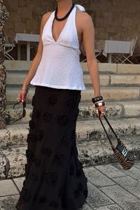 Юбка NA-KD Maxi skirt, Black