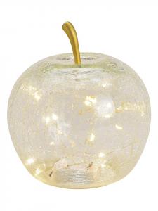 G. Wurm Декоративный светодиодный объект «яблоко» белого цвета - (В)17 x Ø 16 см