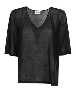 Свитер с коротким рукавом P.A.R.O.S.H., черный