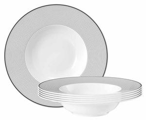 Суповая тарелка Seltmann Weiden No Limits Moments 6er Set, серый - белый - фарфор - 24 х 5 х 24 см