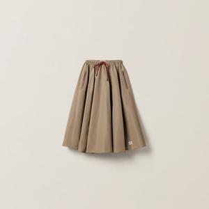 Юбка из технической ткани Miu Miu, серый