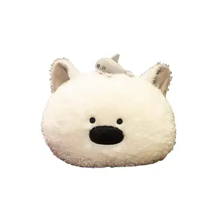 Мягкая игрушка милая собака с большим носом плюшевая кукла высота 40см/53см MAOGEGE, серый