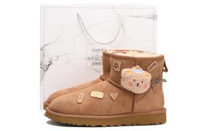 UGG Классические мини термостойкие устойчивые к истиранию короткие зимние ботинки Women's Brown