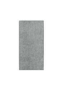 Двухцветные полосатые полотенца 480 schiefer - 77 Two-Tone stripe Cawö, чёрные