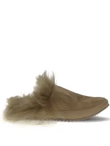 Мюли с меховой отделкой Pedro Garcia, коричневый