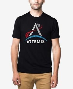 Мужская футболка NASA Artemis Logo Premium Blend Word Art LA Pop Art, черный