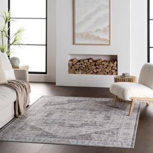 Nuloom Vita Medallion ковер 244 x 305 см машинная стирка для гостиной спальни столовой, Brown