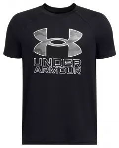 Футболка с гибридным принтом Under Armour для мальчиков, цвет Black/Castlerock