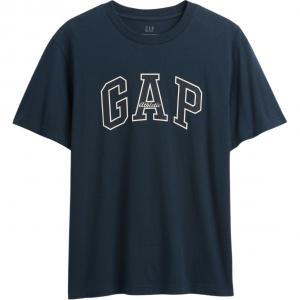 Футболка с коротким рукавом весенняя свободного покроя повседневная унисекс GAP, синий
