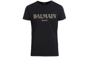 Футболка с логотипом BALMAIN, черный