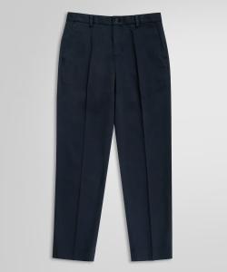 Брюки чинос из эластичного хлопка с простой передней частью, стандартного размера.