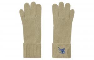 Burberry Зеленые унисекс перчатки из кашемира, Green