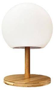 Светодиодная настольная лампа Lumisky Kabellose LUNY, коричневый - бамбук - 13 x 28 x 13 см