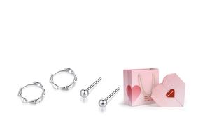 MISS TOOYA Серьги из чистого серебра S999 для женщин