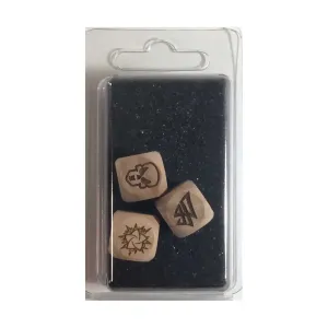 Набор из 3 эльфийских кубиков, Fantasy Football Miniatures - Wooden Dice (16mm)