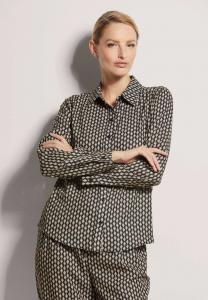 Блузка на пуговицах MADELEINE, черный