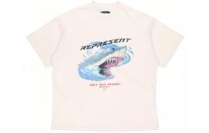 Футболка Shark Only The Strong Survive REPRESENT, белый