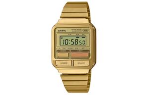 CASIO Часы Men VINTAGE Series Gold Watch A120WEG-9A, Gold Dial