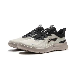 Li-Ning Light Feather Cushioning Slip Resistant Lightweight низкие кроссовки для бега мужские черный gray