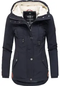 Зимняя куртка Marikoo "Bikoo", с капюшоном, спортивная женская верхняя хлопковая куртка с капюшоном, синий