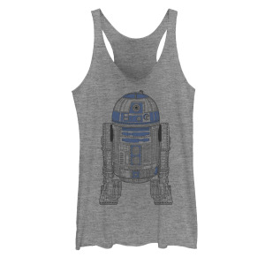 Детская майка Star Wars R2-D2 Outline Licensed Character