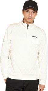 Мужская толстовка Callaway с высоким воротником (стеганый жаккард) / для гольфа / C24217112 Мужская, белый