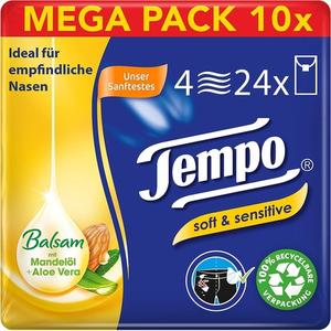 Plus Tissue 240 штук, большая упаковка Tempo